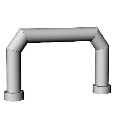 Wellcomer inflatable polygon arches