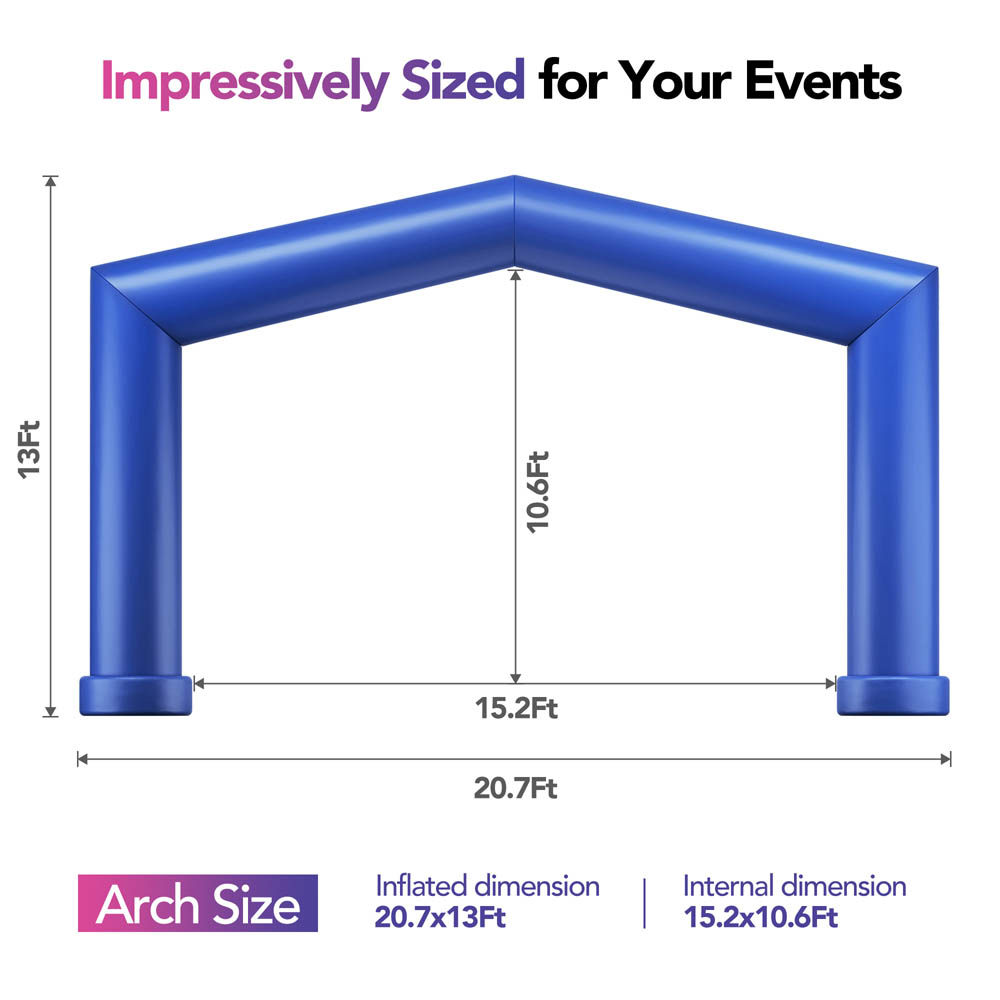 gable inflatable arch size (3)