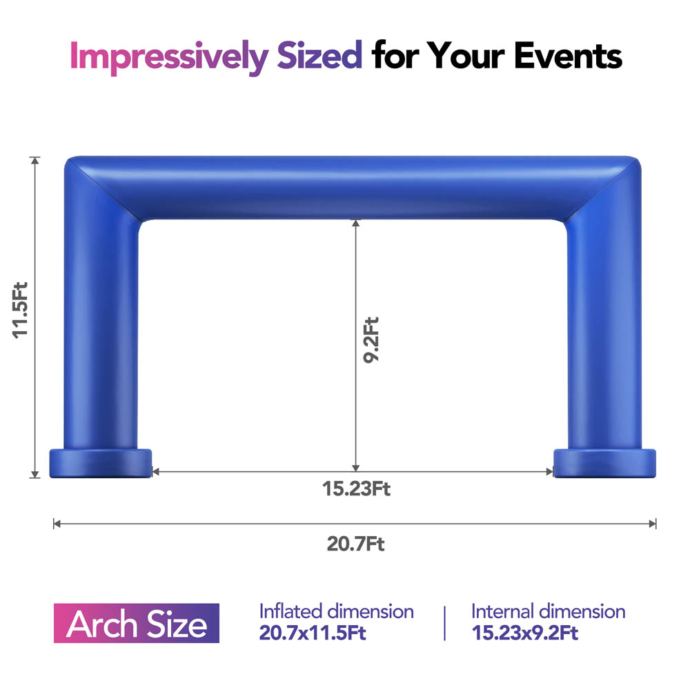 10Ft Half-Circle Arch - Orange