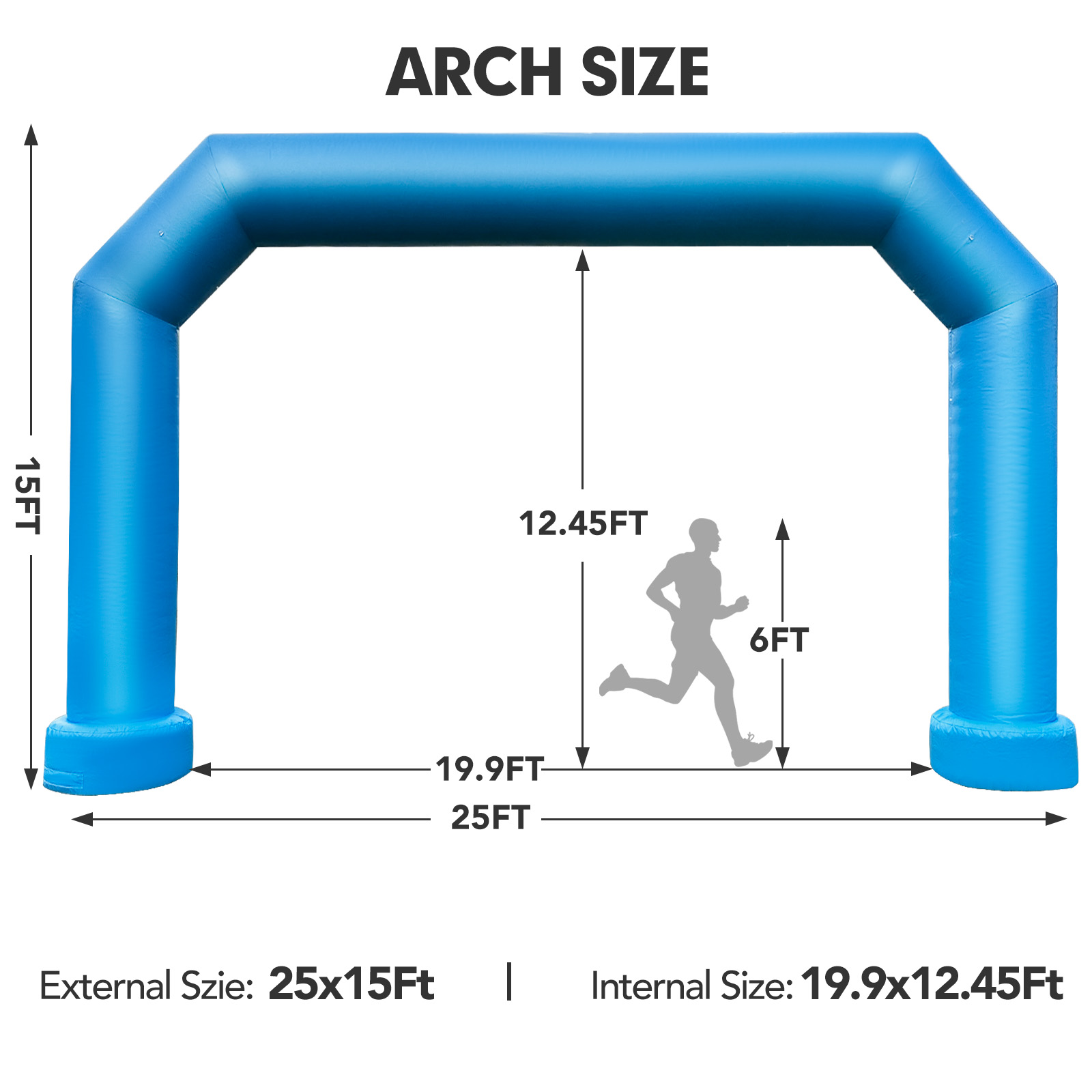 25FT Polygon Arch - Blue